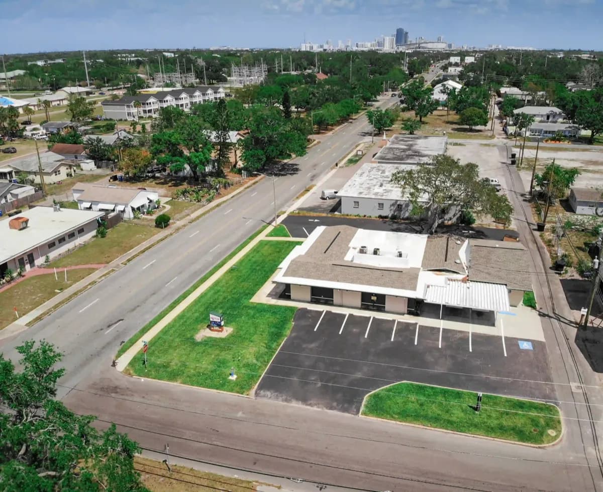 Aerial view of Skyway Animal Hospital