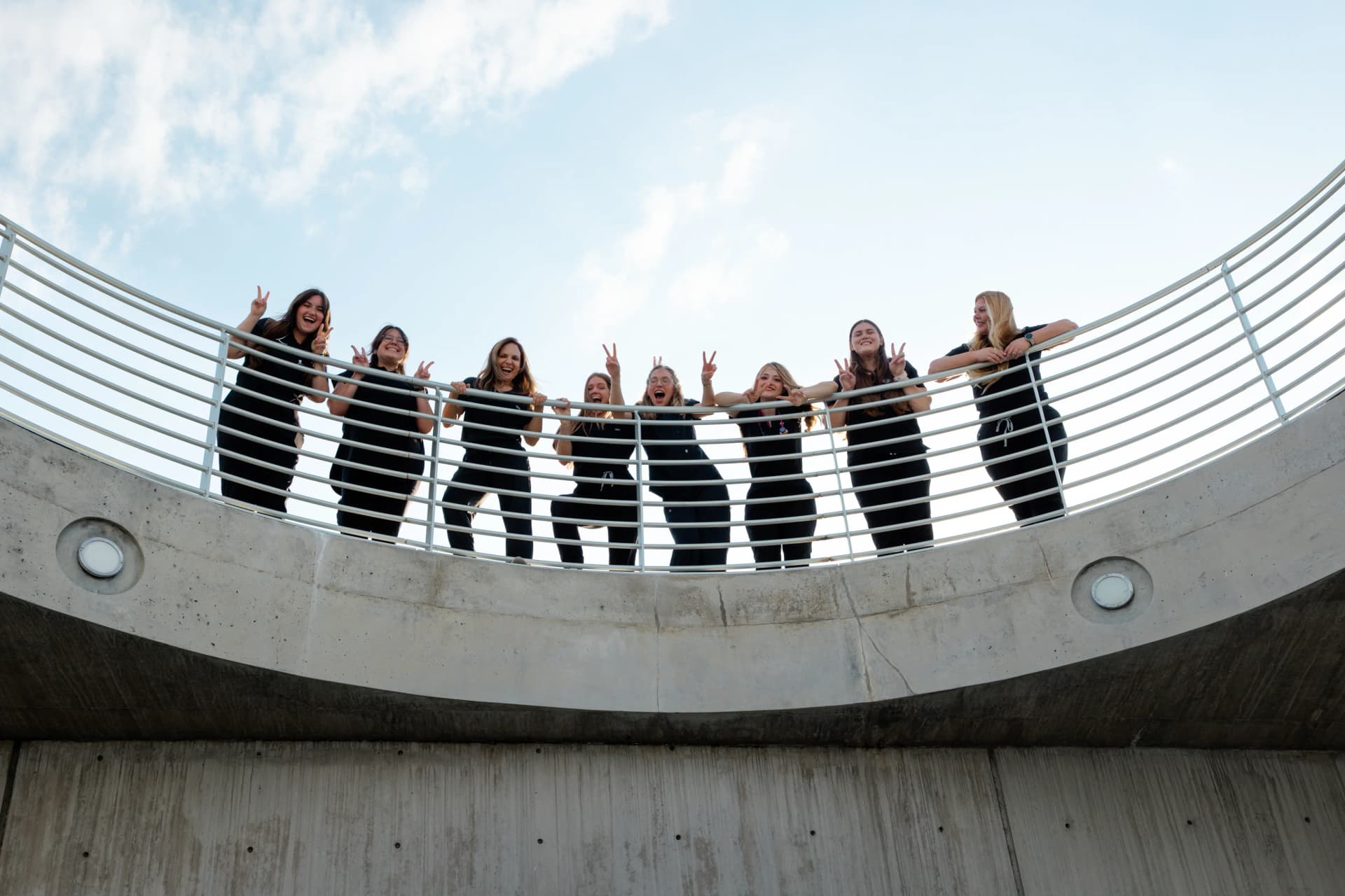 The Skyway Animal Hospital team together in downtown St. Petersburg, 2026