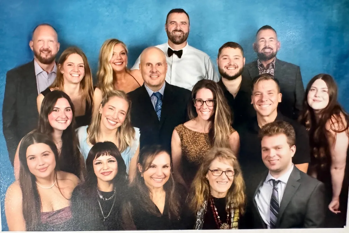 Skyway Animal Hospital team celebrating together